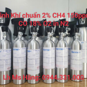 Khí chuẩn 2% CH4 150ppm CO 18% O2 in N2