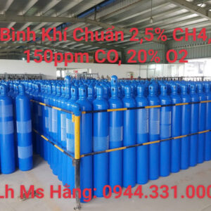 Khí Chuẩn 2,5% CH4, 150ppm CO, 20% O2 Balance N2