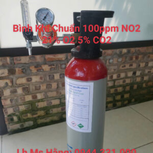 Bình khí chuẩn 100ppm NO2 21% O2 5% CO2